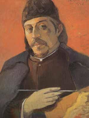 Paul Gauguin Portrait of the artist with a palette (mk07) Norge oil painting art